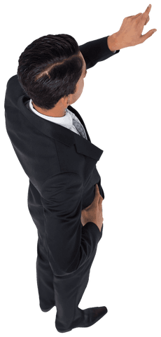 Biracial Businessman Pointing on Transparent Background, Virtual Concept - Download Free Stock Videos Pikwizard.com