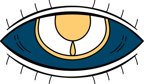 stylized transparent eye symbol with teardrop on dark blue - Download Free Stock Videos Pikwizard.com