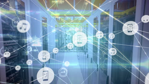 Digital Connectivity and Data Network in a Server Room