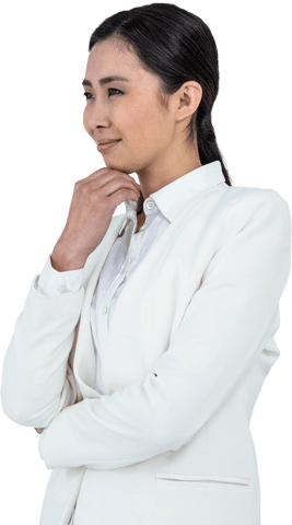 Confident Professional Woman in Transparent Background