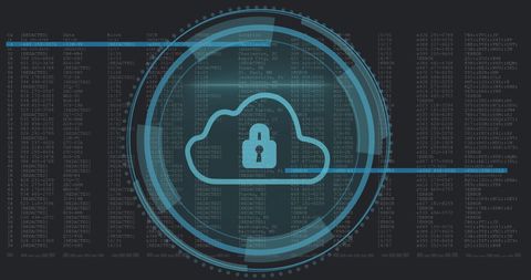 Cyber Security Cloud Technology with Data Protection Interface - Download Free Stock Images Pikwizard.com