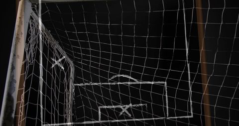 Chalked Game Strategy Drawn on Dark Sport Background - Download Free Stock Images Pikwizard.com