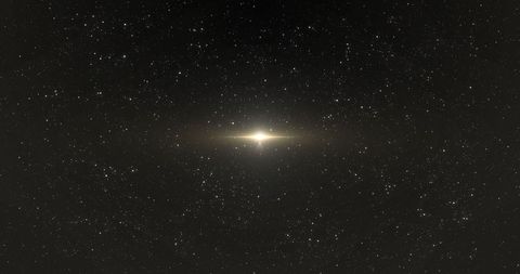 Glowing Light Beam Amidst Starry Galaxy - Download Free Stock Images Pikwizard.com