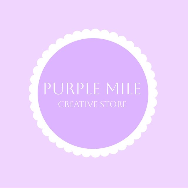 Elegant Purple Circle Logo on Lavender Background - Download Free Stock Templates Pikwizard.com