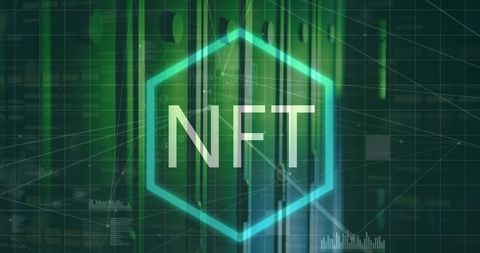 NFT Concept with Digital Graphics and Interactive Elements - Download Free Stock Images Pikwizard.com