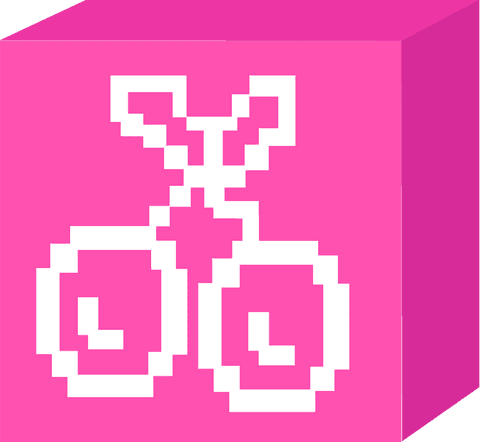 Retro 8-Bit Pixel Art Cherries on Vibrant Pink Cube - Download Free Stock Videos Pikwizard.com