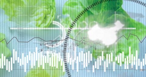 Displaying lettuce with data overlays for produce analytics and food supply dashboards
