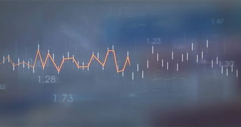 Dynamic Financial Data Analytics Display on Dark Background - Download Free Stock Images Pikwizard.com