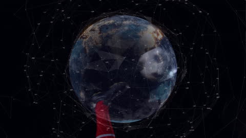 Global Connectivity in Sports and Technology Concept