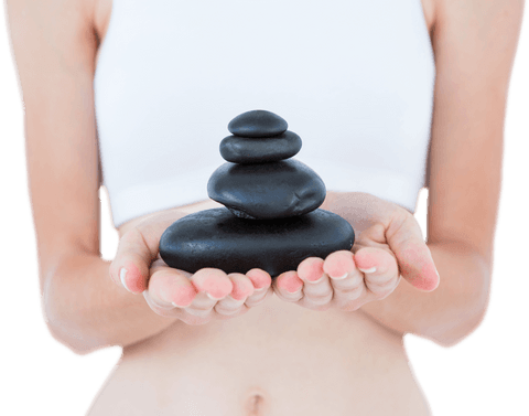woman holding balance stones with transparent background - Download Free Stock Videos Pikwizard.com