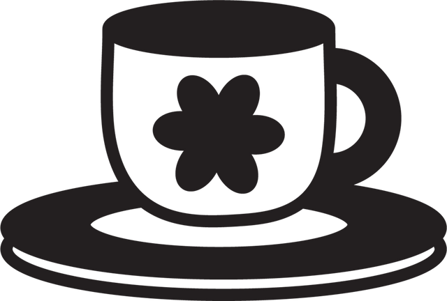 Coffee Cup Icon with Flower on Transparent Background - Download Free Stock Videos Pikwizard.com