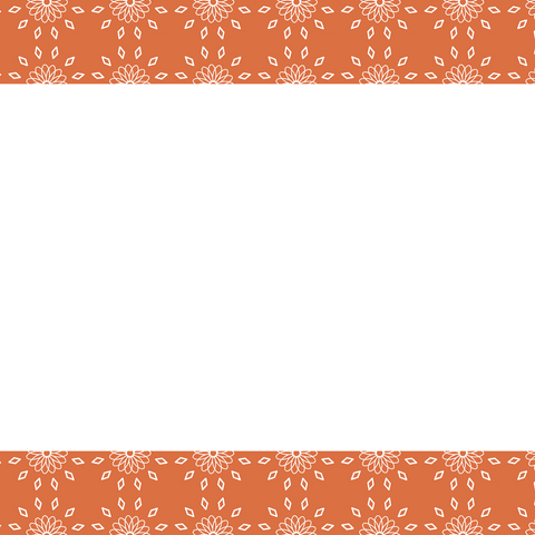 elegant transparent frame with orange rosette border - Download Free Stock Videos Pikwizard.com