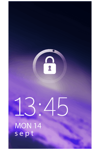 smartphone screensaver with lock icon on transparent background - Download Free Stock Videos Pikwizard.com