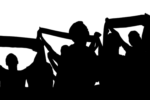 football supporters outline on transparent background - Download Free Stock Videos Pikwizard.com