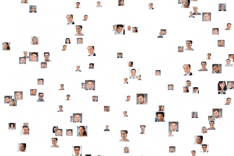 transparent network of diverse people's portrait connections - Download Free Stock Videos Pikwizard.com