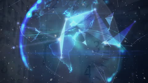 Futuristic Digital World with Technology and Clockwork