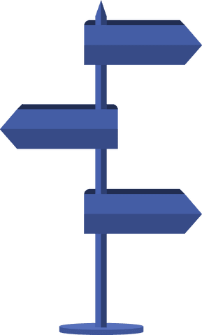 blue direction sign with arrows on transparent background illustration - Download Free Stock Videos Pikwizard.com