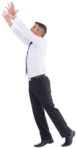 Businessman Reaching Upwards Transparent Background - Download Free Stock Videos Pikwizard.com