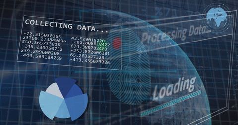 Global Financial Data Processing over Earth's Surface - Download Free Stock Images Pikwizard.com