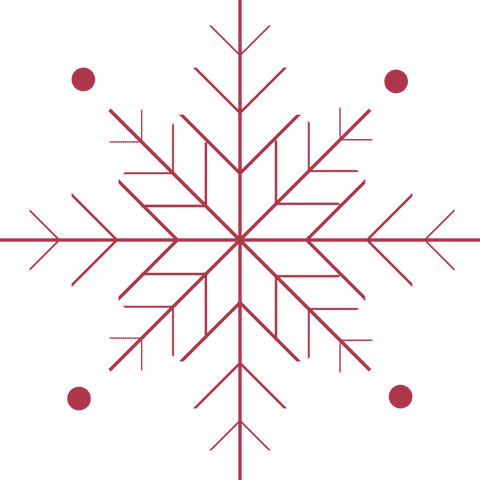 geometric red snowflake with dots on transparent background - Download Free Stock Videos Pikwizard.com