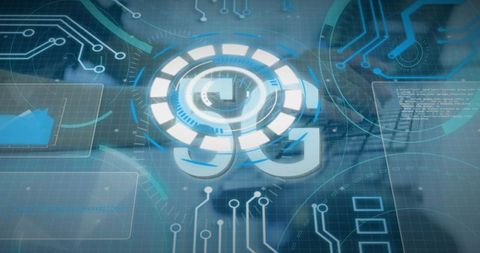 Futuristic 5G Symbol Hologram with Innovative Digital Interface - Download Free Stock Images Pikwizard.com
