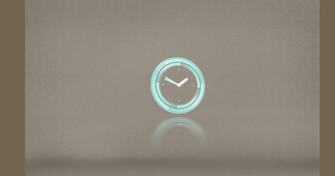 Futuristic Digital Clock on Brown Background - Download Free Stock Images Pikwizard.com