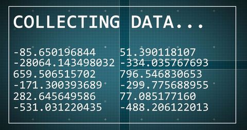 Digital Data Collection Display on Futuristic Grid - Download Free Stock Images Pikwizard.com