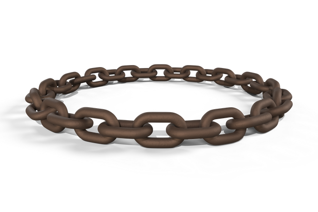 3D Circular Metal Chain in Transparent Background - Download Free Stock Videos Pikwizard.com