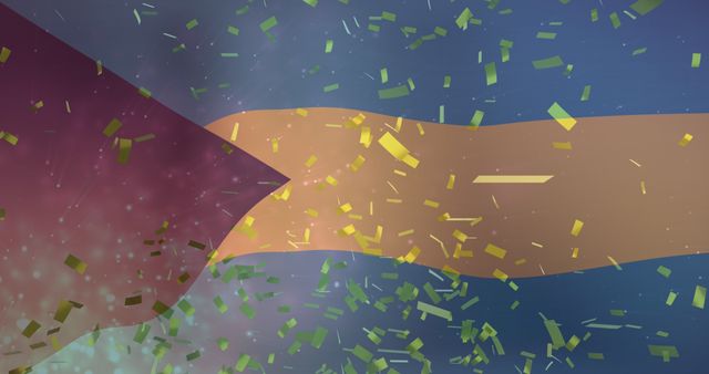 Festive Confetti with Bahamian Flag - Download Free Stock Images Pikwizard.com