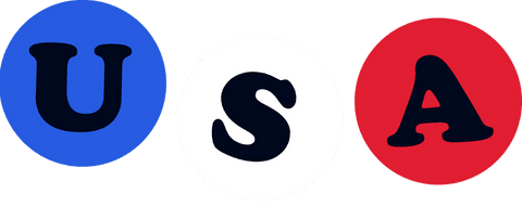 Usa graphic in flat design on transparent background