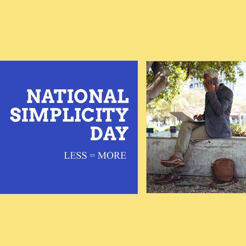 National Simplicity Day Celebration with Less Equals More Theme - Download Free Stock Templates Pikwizard.com