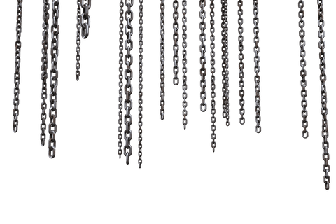 hanging chains with metallic shine on transparent background - Download Free Stock Videos Pikwizard.com