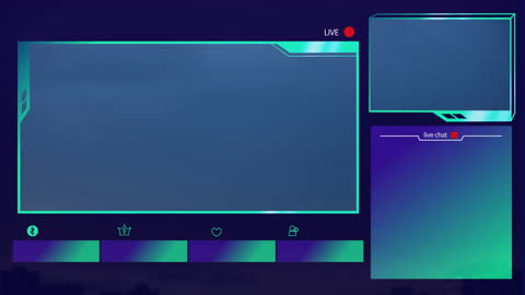 Abstract Broadcast Layout with Digital Interface Elements