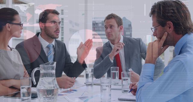 Business Team Discussing Strategy in Office Conference Room - Download Free Stock Images Pikwizard.com