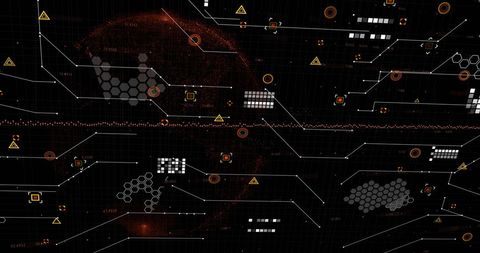 Dynamic Financial Data Visualization with Grid Interface - Download Free Stock Images Pikwizard.com
