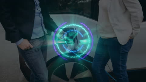 Virtual Handshake with Digital Globe and Data Overlay