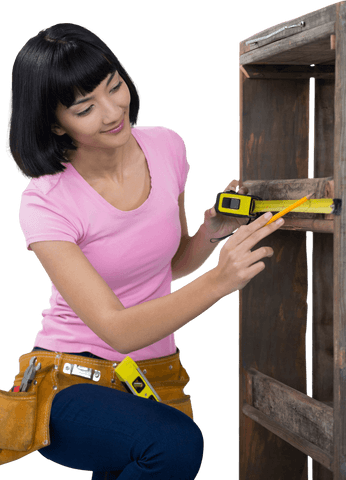 woman measuring furniture with tape for home improvement - Download Free Stock Videos Pikwizard.com