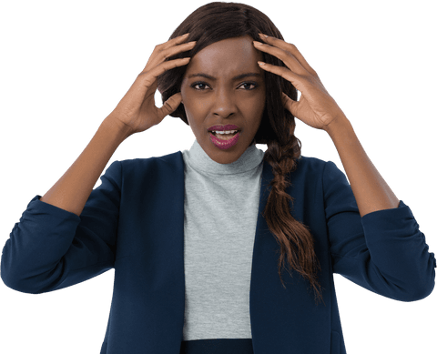 transparent businesswoman standing frustrated expression - Download Free Stock Videos Pikwizard.com