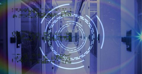 digital data flow and scanning in modern server room - Download Free Stock Images Pikwizard.com