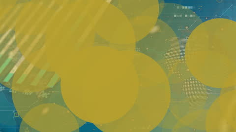 Animated World Map with Technology Overlay