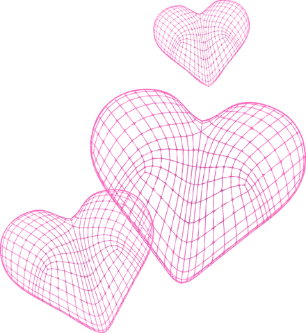 floating transparent 3d wireframe hearts on transparent background - Download Free Stock Videos Pikwizard.com