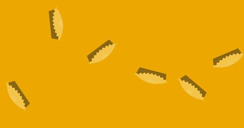 Minimalist Falling Cakes on Yellow Background - Download Free Stock Images Pikwizard.com