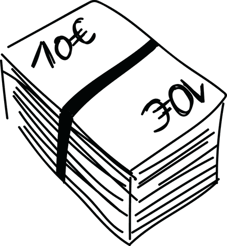 hand drawn euro banknote stack illustration on transparent background - Download Free Stock Videos Pikwizard.com