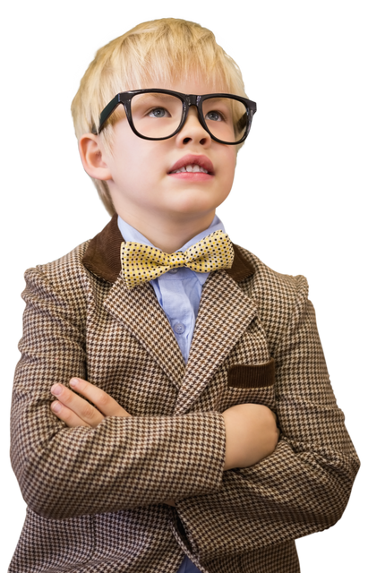 Trendy Young Boy with Glasses on Transparent Background - Download Free Stock Videos Pikwizard.com