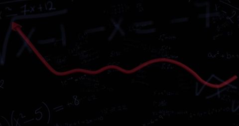 Abstract Data Processing Concepts on Dark Background