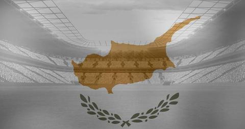 Cyprus Flag Waving Over Sports Stadium - Download Free Stock Images Pikwizard.com