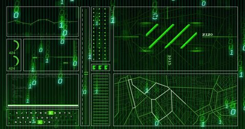 Digital Interface Displaying Cyber Data Algorithms - Download Free Stock Images Pikwizard.com