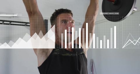 Dynamic Workout Data Overlays with Fitness Analytics Visualization - Download Free Stock Images Pikwizard.com