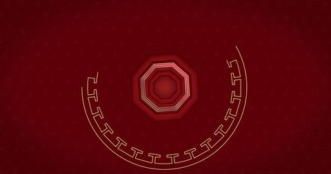 Chinese New Year Red Background With Lantern Design