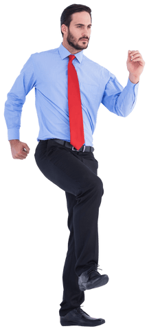 Transparent Businessman in Formal Wear Walking with Confident Pose - Download Free Stock Videos Pikwizard.com